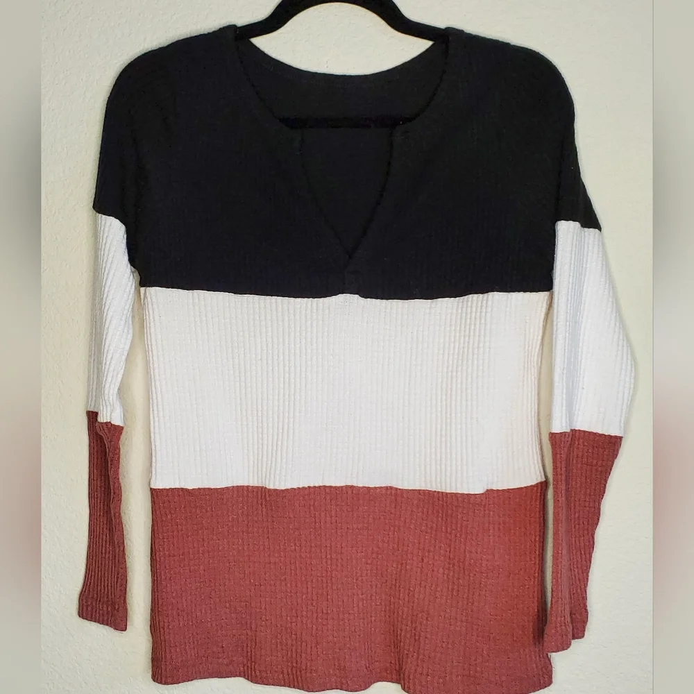 Two Waffle Knit Tops. NWOT - Picture 3 of 9